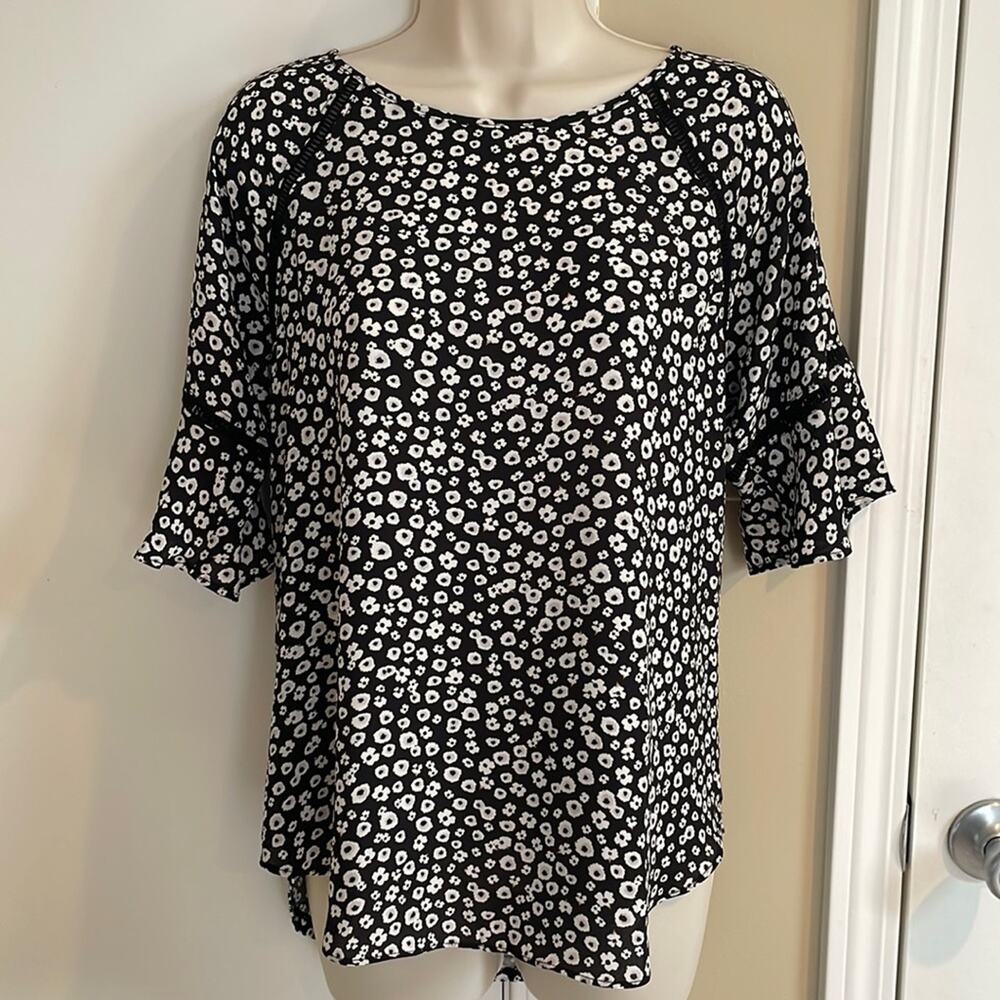 LOFT | Bell Sleeve Blouse | Small